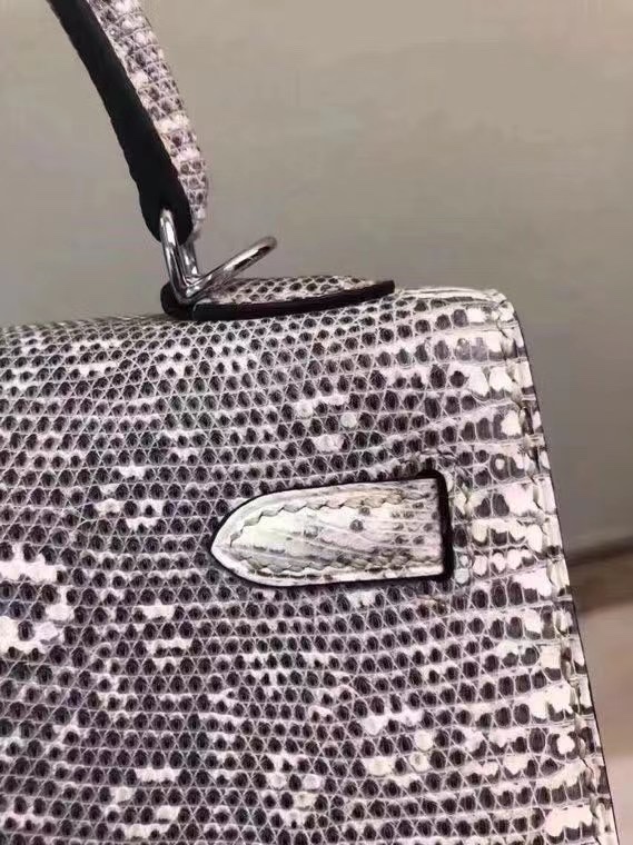 에르메스 켈리백25 히말라야 은장 리자드 가죽